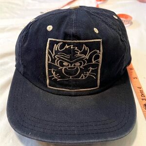 Navy Blue Cartoon Embroidered Cap